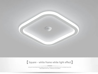 Modern LED Motion Sensor Ceiling Light for Hallways & Living Rooms