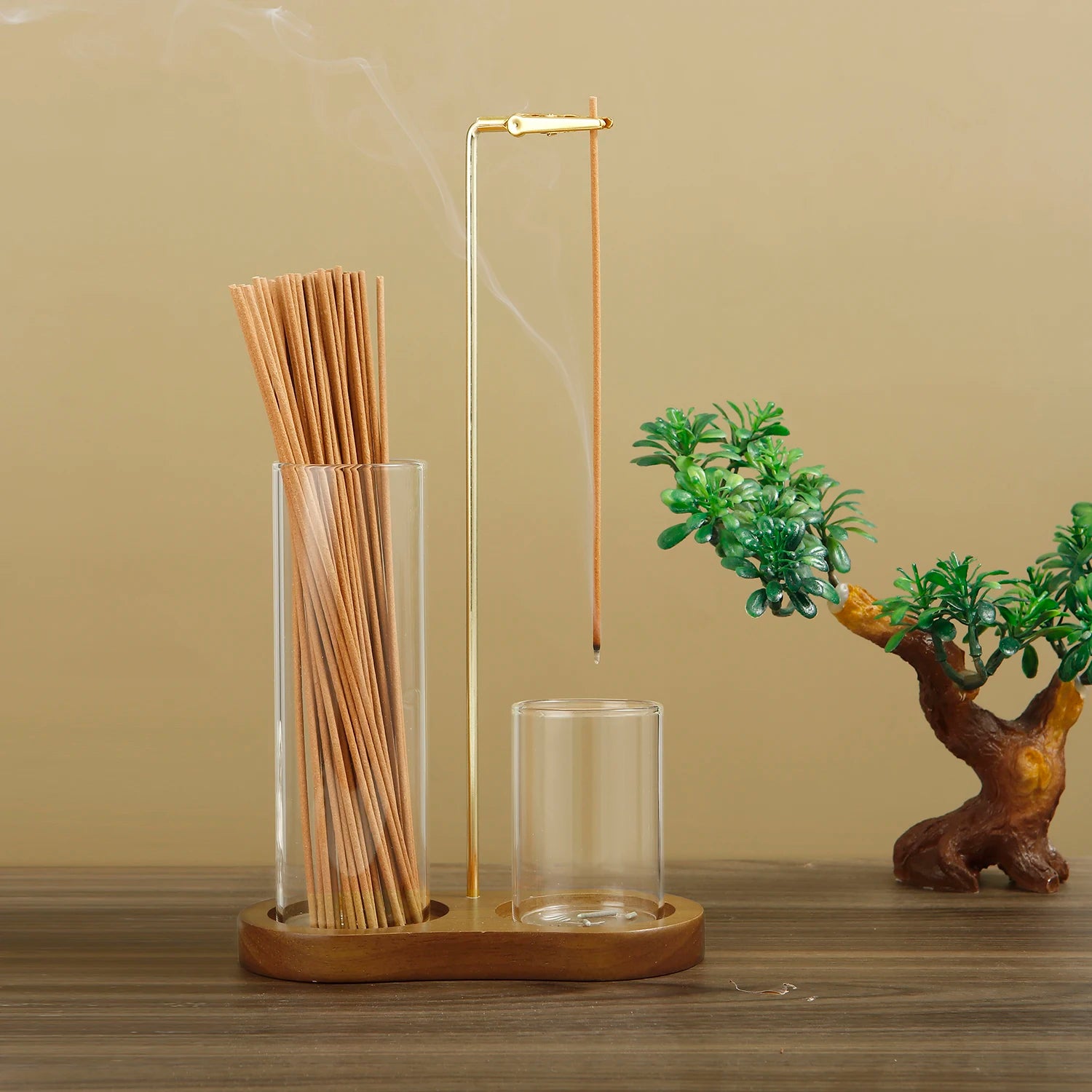 Elegant 2-in-1 Incense Burner with Removable Ash Catcher
