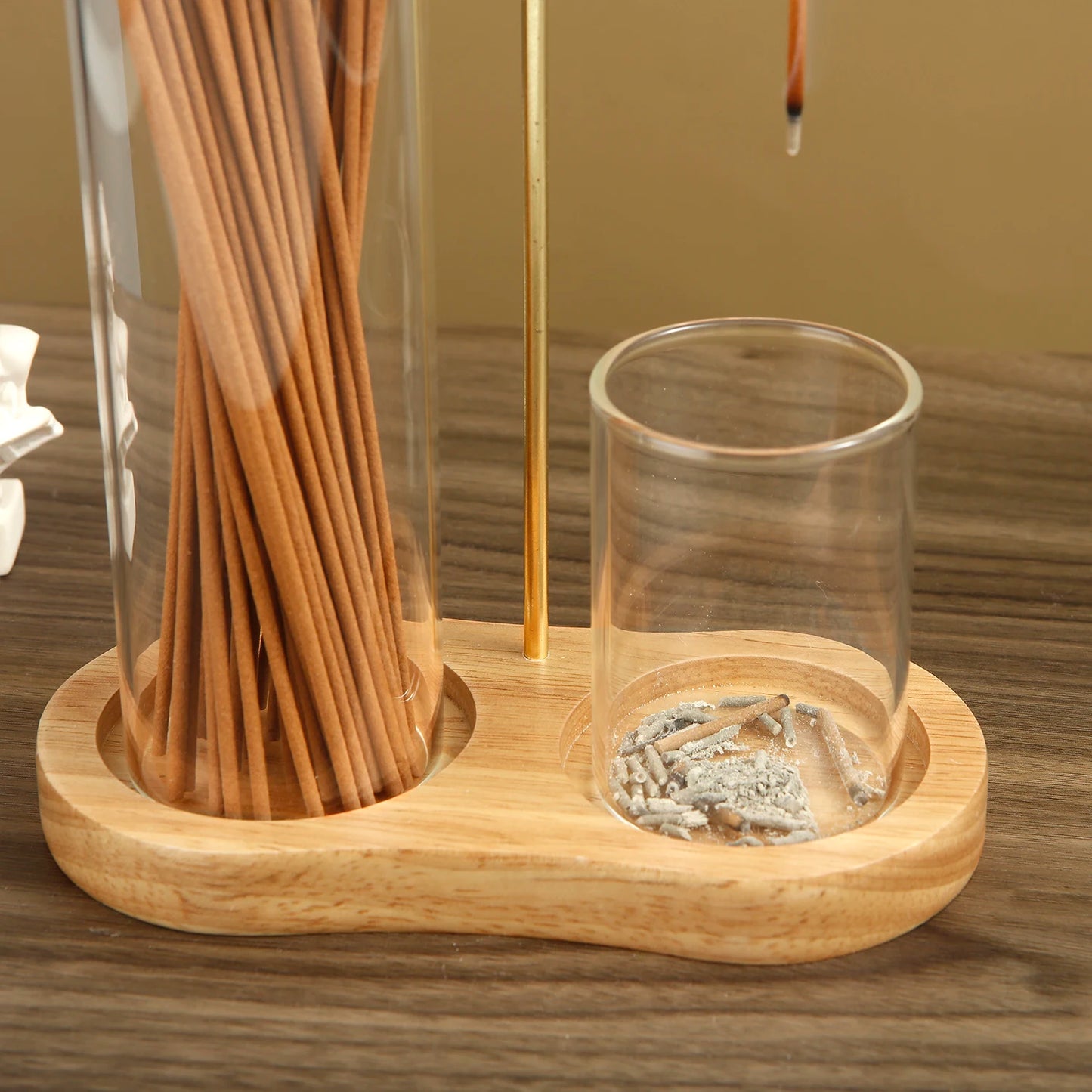 Elegant 2-in-1 Incense Burner with Removable Ash Catcher