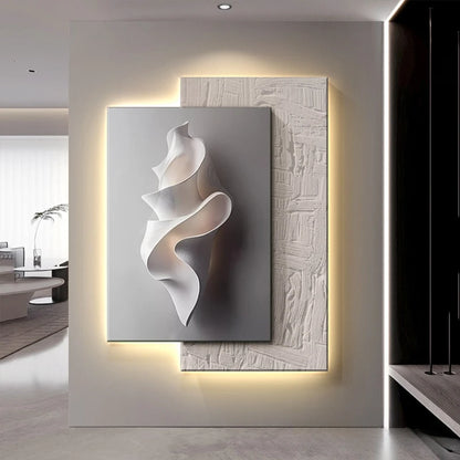 Minimalist LED Wall Light — Crystal Porcelain for Living Room & Corridor