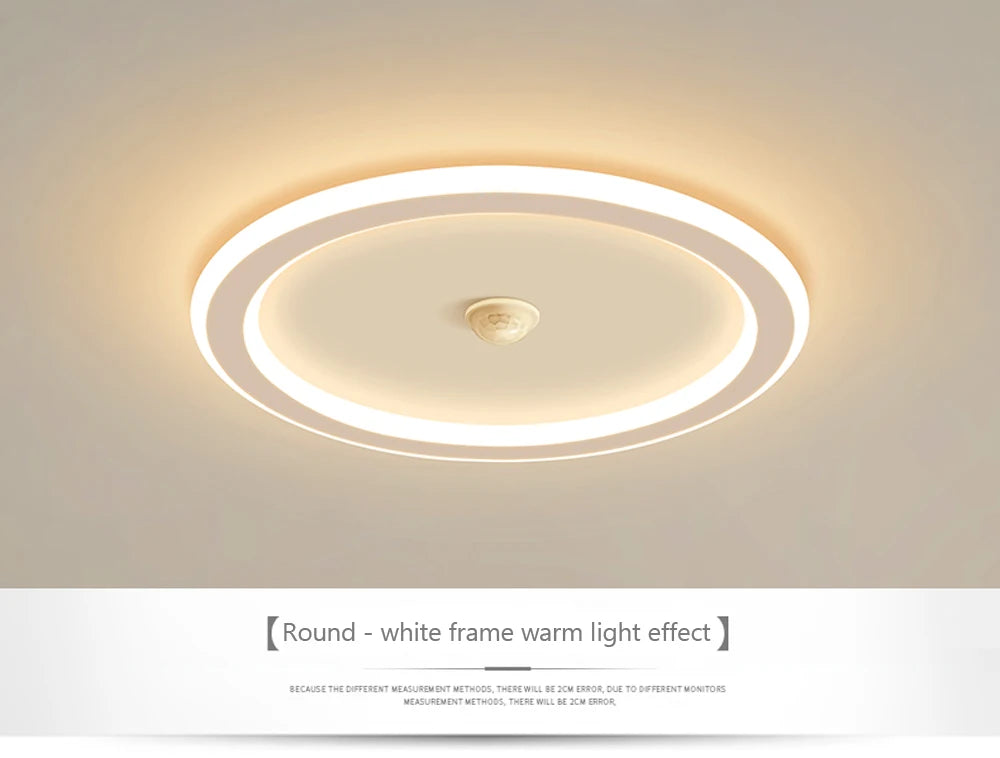 Modern LED Motion Sensor Ceiling Light for Hallways & Living Rooms