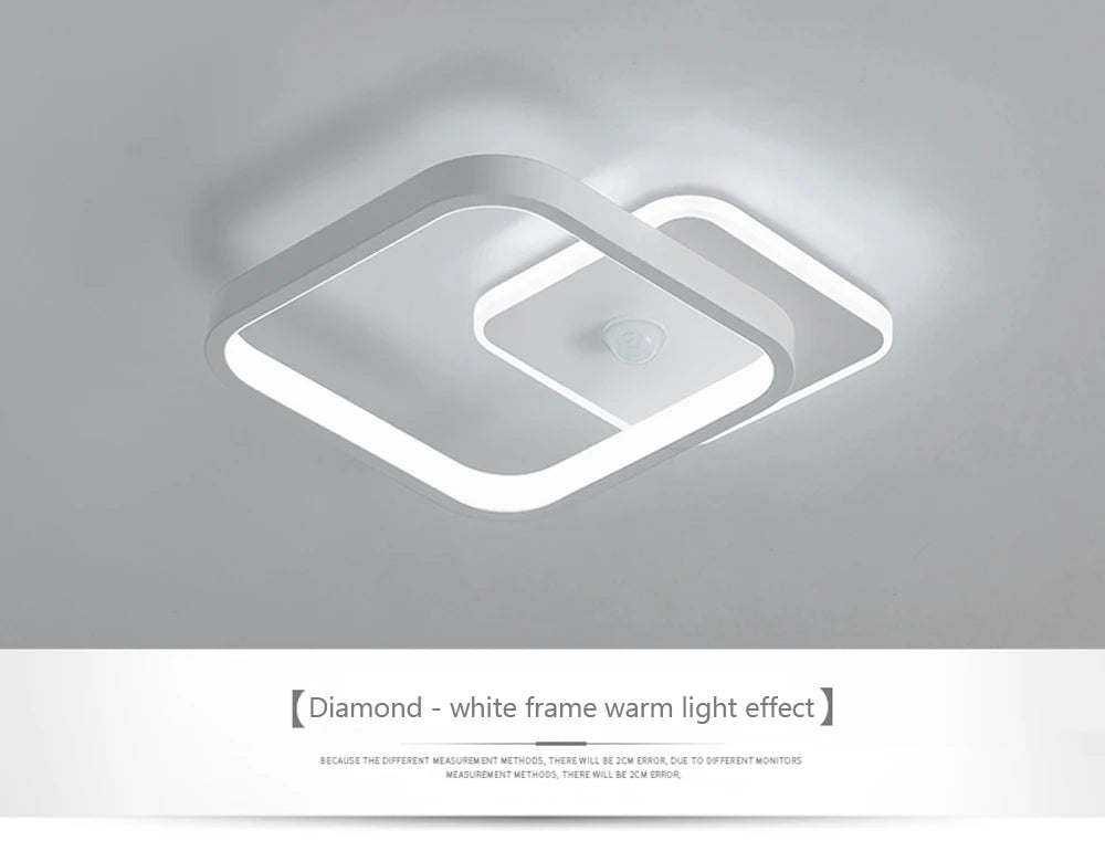 Modern LED Motion Sensor Ceiling Light for Hallways & Living Rooms