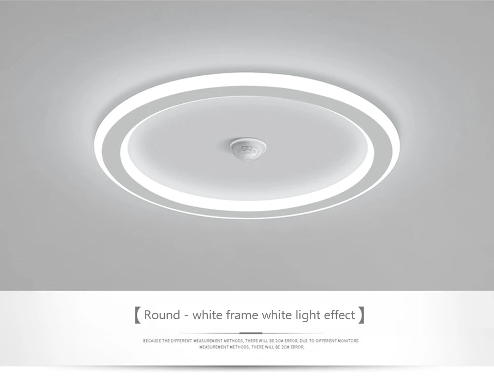 Modern LED Motion Sensor Ceiling Light for Hallways & Living Rooms