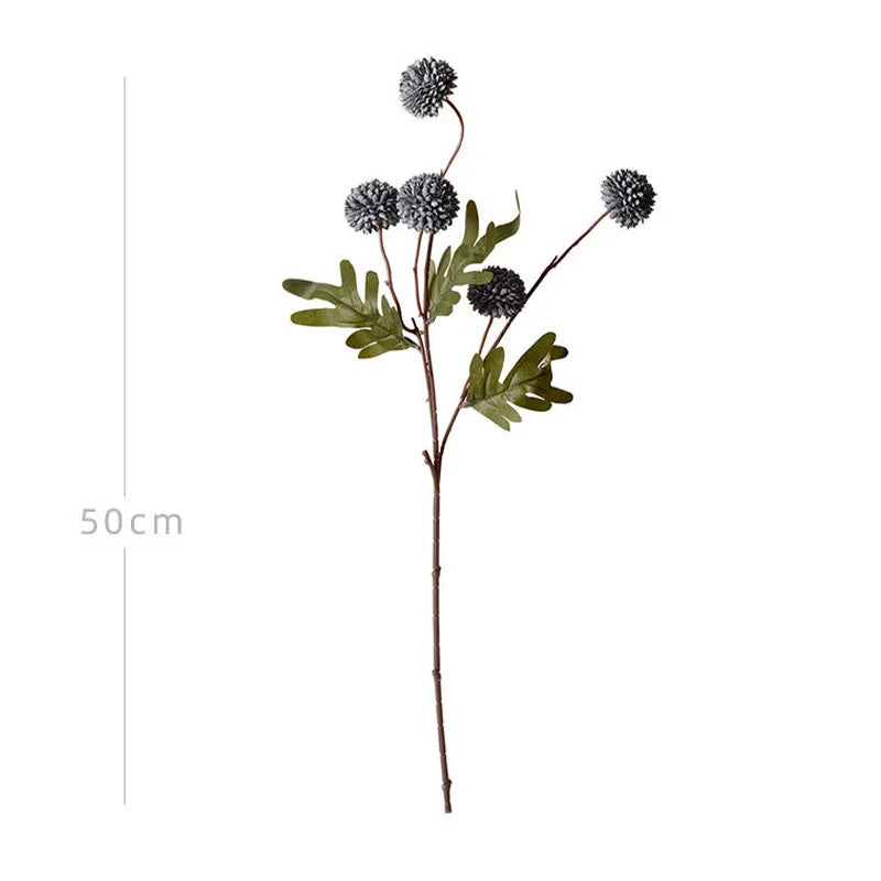 5-Head Artificial Dandelion Bouquet – Wedding, Home, Party & Christmas Decor