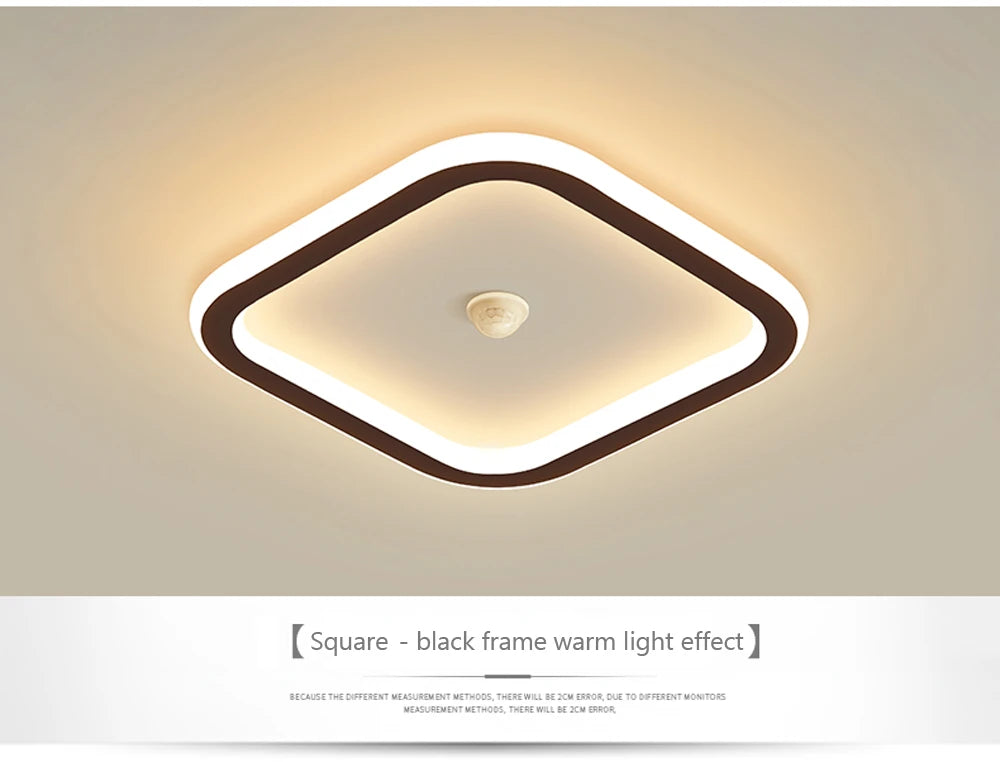 Modern LED Motion Sensor Ceiling Light for Hallways & Living Rooms