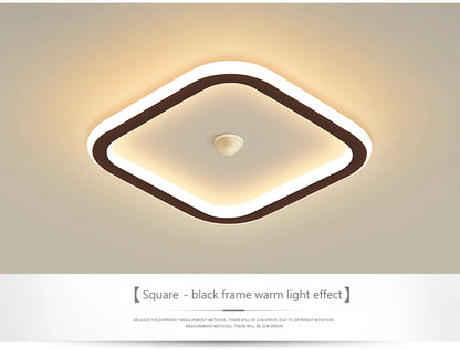 Modern LED Motion Sensor Ceiling Light for Hallways & Living Rooms