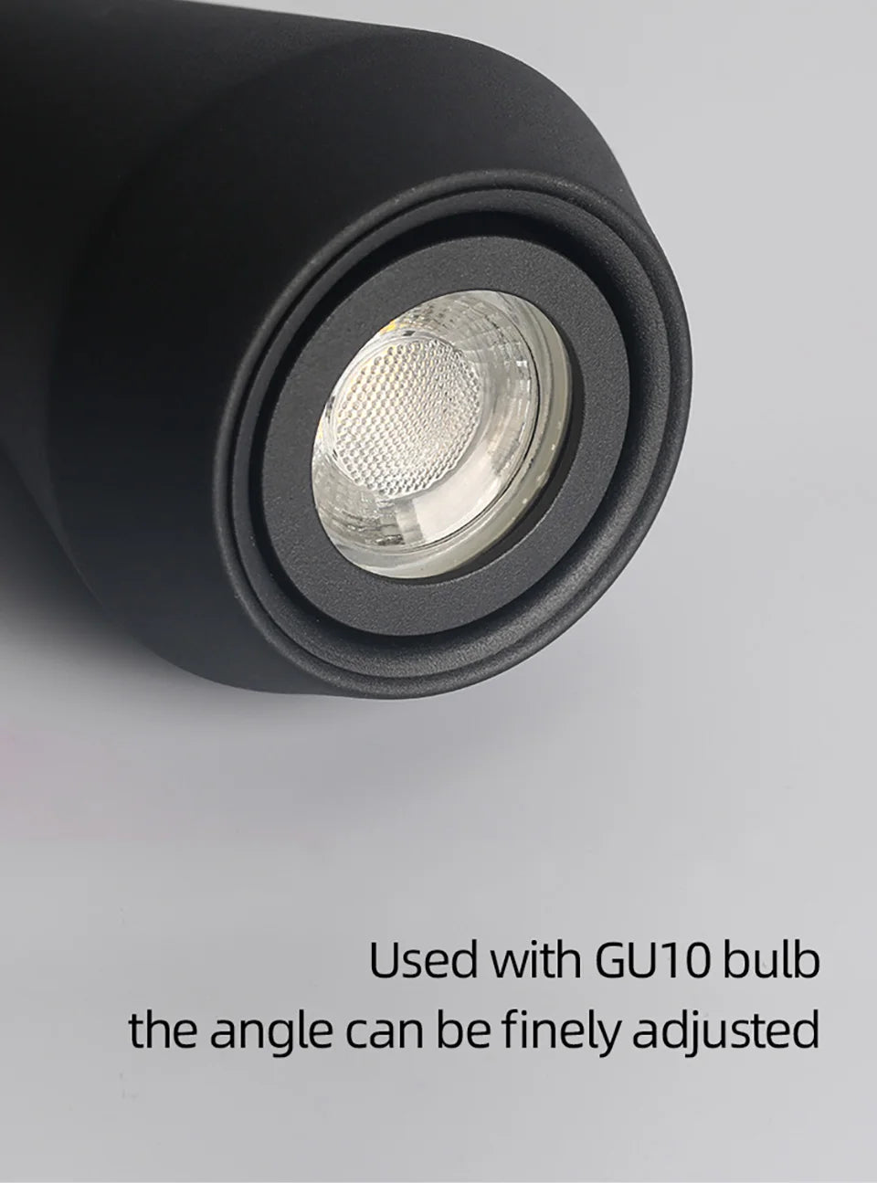 GU10 LED Pendant Light – Modern Black Hanging Lamp