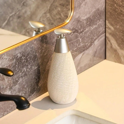 Retro Ceramic Push Soap Dispenser – Stylish Pump Bottle for Bathroom, Kitchen & Toilet