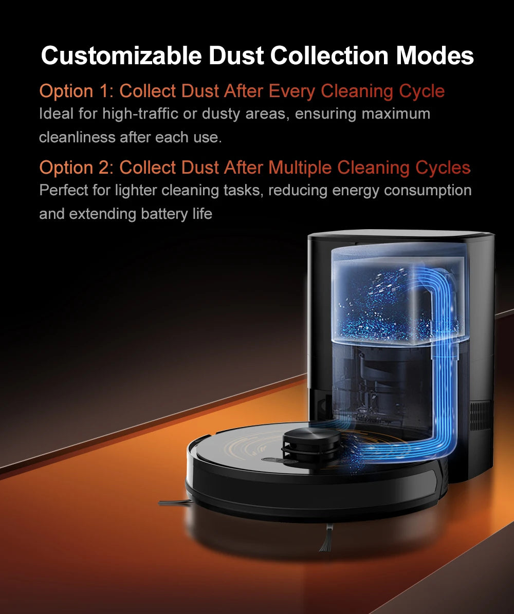 K30 Robot Vacuum – Self-Cleaning, Dual Laser, UV Spot Clean, 240min Runtime, Smart Carpet Wash