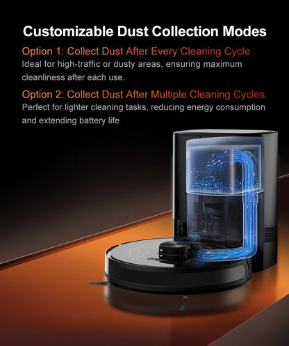 K30 Robot Vacuum – Self-Cleaning, Dual Laser, UV Spot Clean, 240min Runtime, Smart Carpet Wash