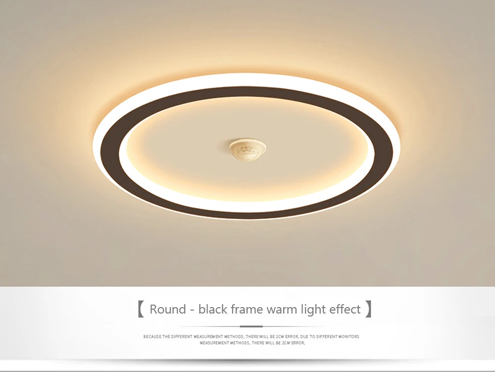Modern LED Motion Sensor Ceiling Light for Hallways & Living Rooms