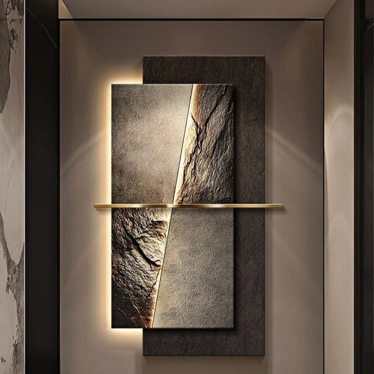 Contemporary Luxury LED Wall Lamp — Crystal Porcelain Art Light for Living Room, Hallway, and Home Accent