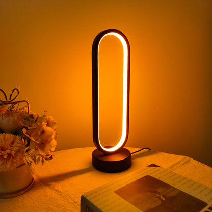 LED Ring Lamp – Three-Color Dimmable Night Light