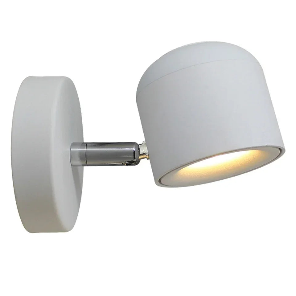 Dimmable LED Wall Lamp – Adjustable Angle Modern Bedside Reading Light with COB Chip