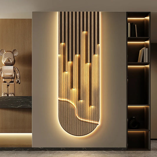 Contemporary Luxury LED Wall Lamp — Abstract Hanging Art Light for Corridors and Living Rooms