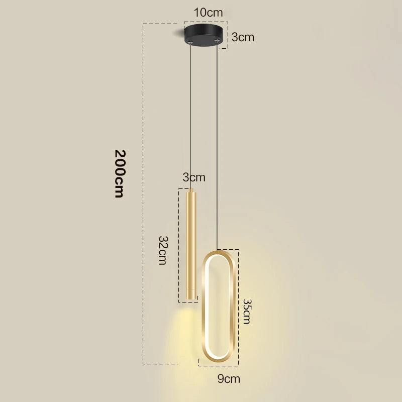 Nordic LED Pendant Light for Home & Kitchen Decor