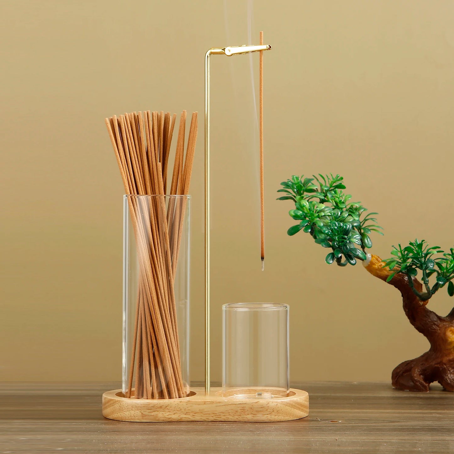 Elegant 2-in-1 Incense Burner with Removable Ash Catcher