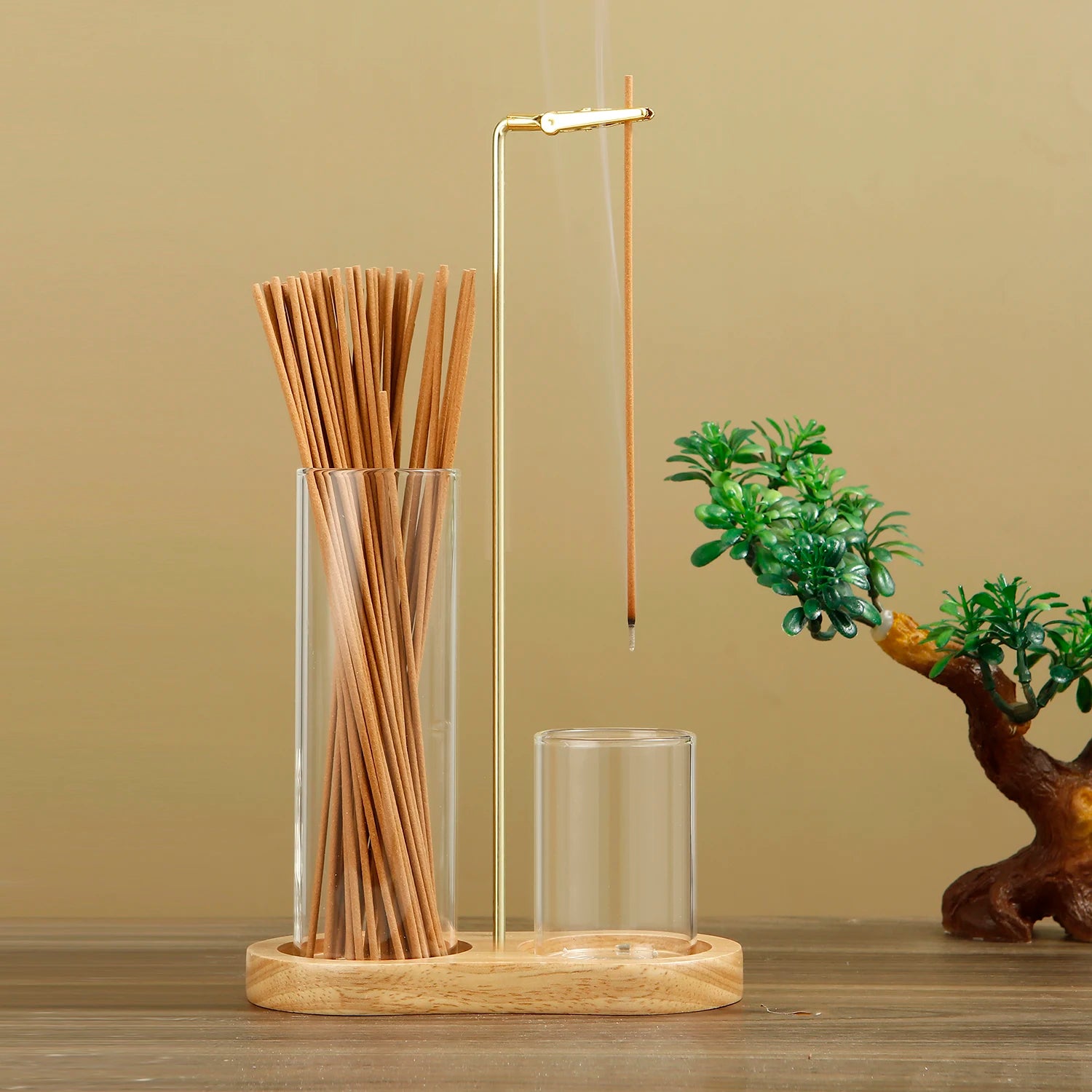 Elegant 2-in-1 Incense Burner with Removable Ash Catcher