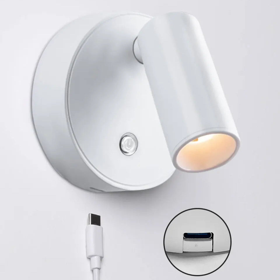 2Pcs Magnetic LED Wall Spotlights – USB Rechargeable, Wireless & Portable