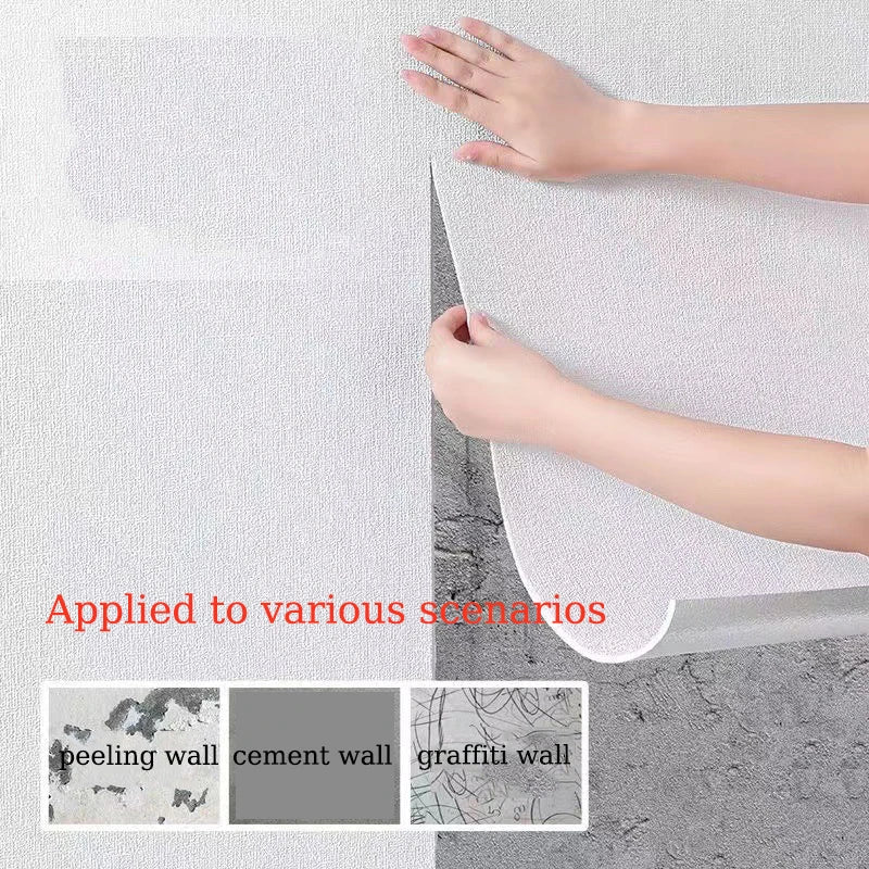 3D Linen Foam Wall Sticker, 50cm x 10m