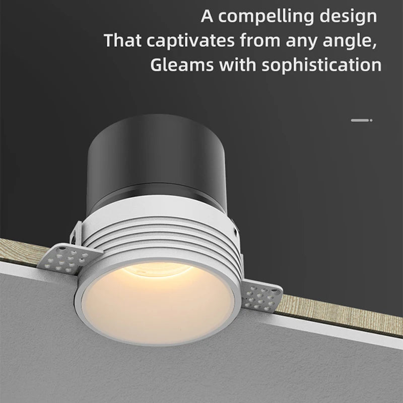 Frameless LED Recessed Downlight – CRI97 COB Spot Lamp