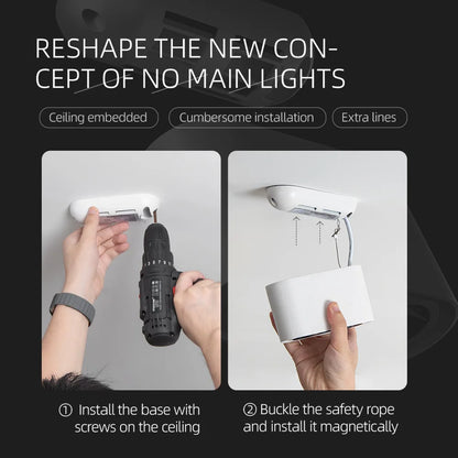12W LED Magnetic Ceiling Spotlight – Adjustable COB Surface Mount